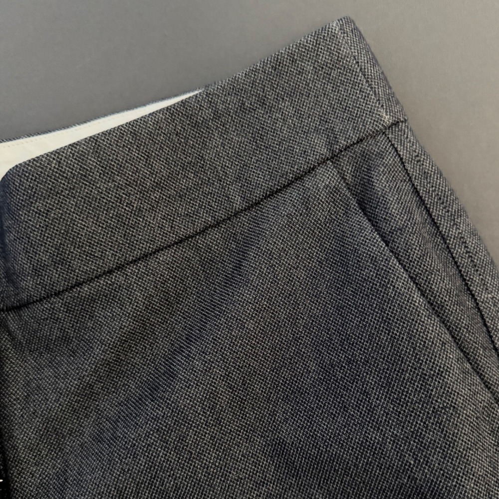 Loft Marisa Straight Leg Pants Womens 2P Grey Textured